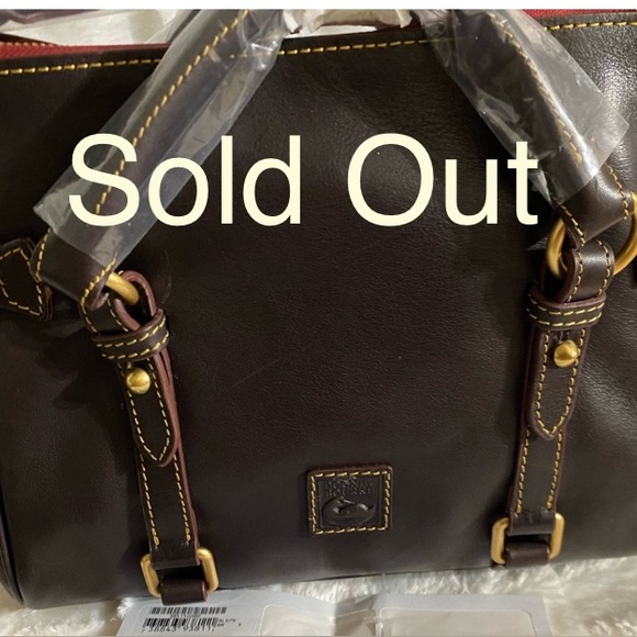 New Dooney and Bourke Mini Florentine Satchel, Brown Tmoro, NWT with Dustbag - Picture 1 of 11